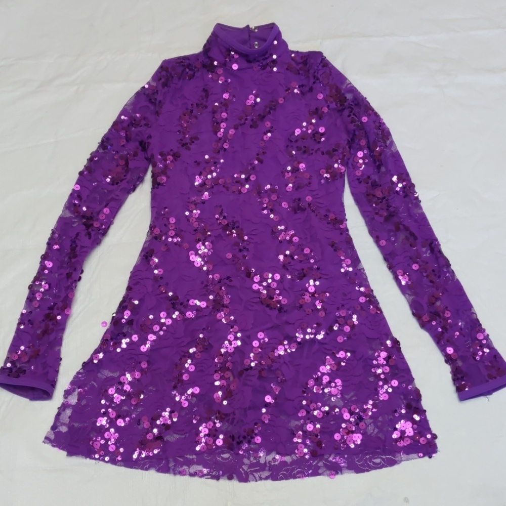 Lace Mock Neck Jazz/Ta Dance Dress